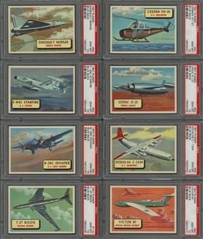 1957 Topps "Planes" (Blue Back) Complete Set (120) Plus Checklist - #1 on the PSA Set Registry! 